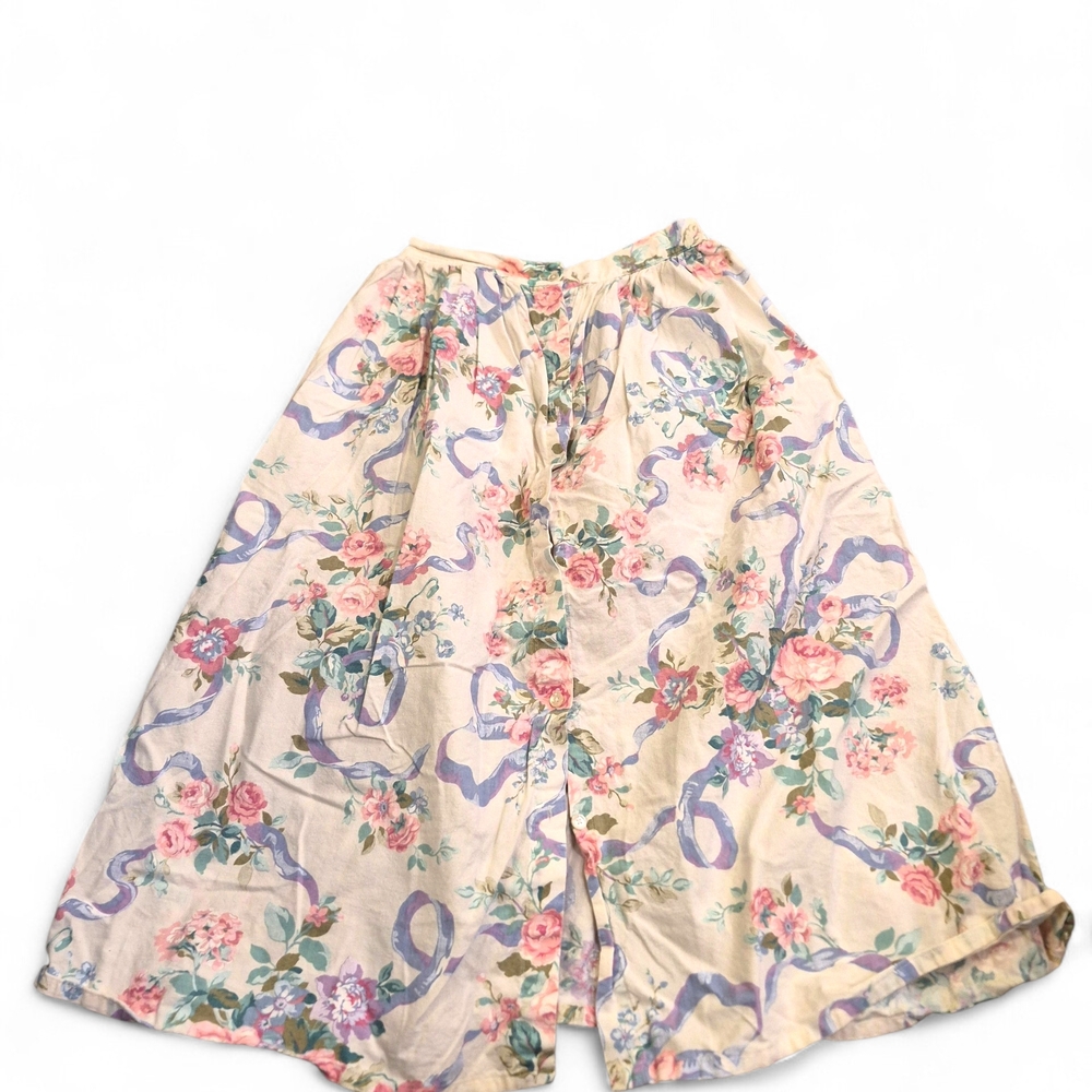 Vintage Jessica Scott Floral Button Up Skirt Size 12